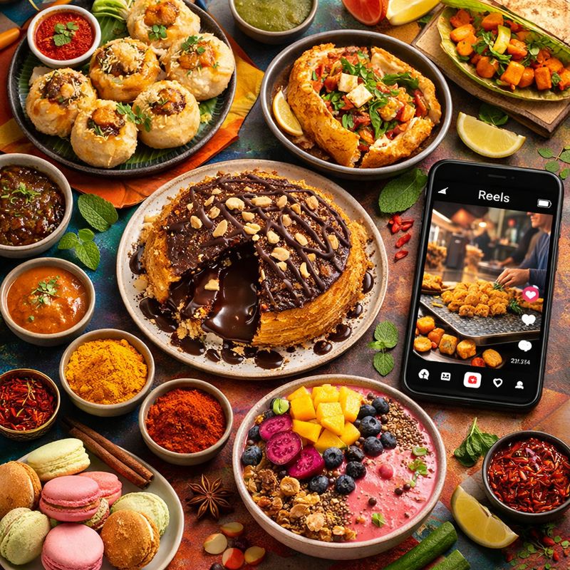 भारत में खानपान और सोशल मीडिया ट्रेंड्स
